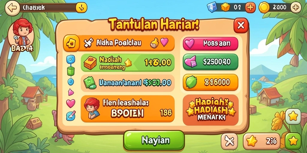 Tantangan seru dalam setiap level yang dilalui.