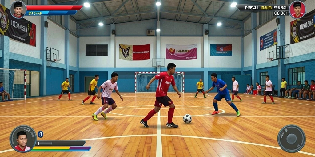 Tangkapan layar memperlihatkan lingkungan indah dalam game.