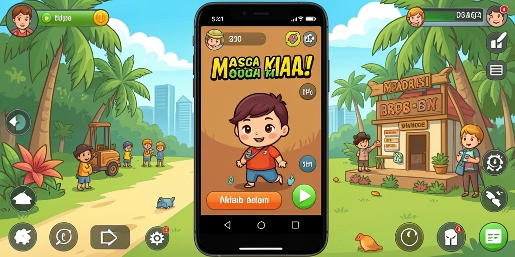 Tangkapan layar ketiga menampilkan pemandangan indah di dalam game.
